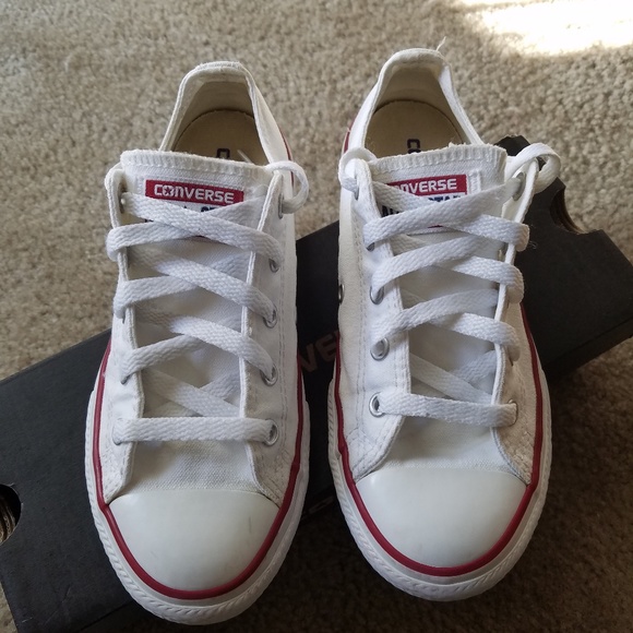 girls white converse